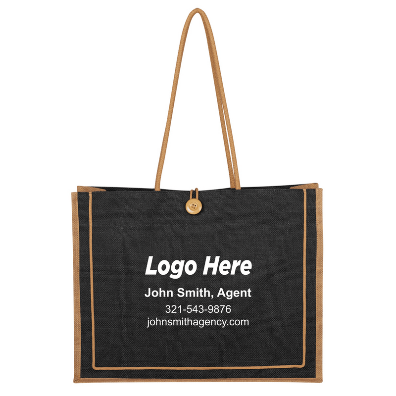 Paradise Jute Tote Bag