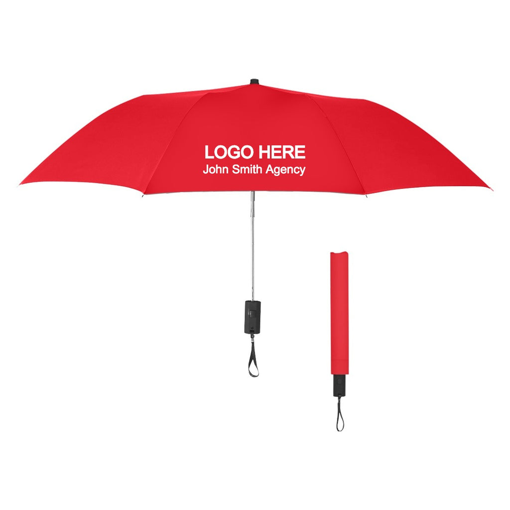 44" Arc Auto-Open Telescopic Folding Umbrella