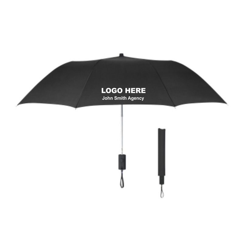 44" Arc Auto-Open Telescopic Folding Umbrella