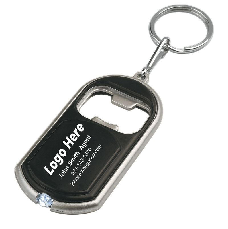 Bottle Opener Key Chain with LED Light